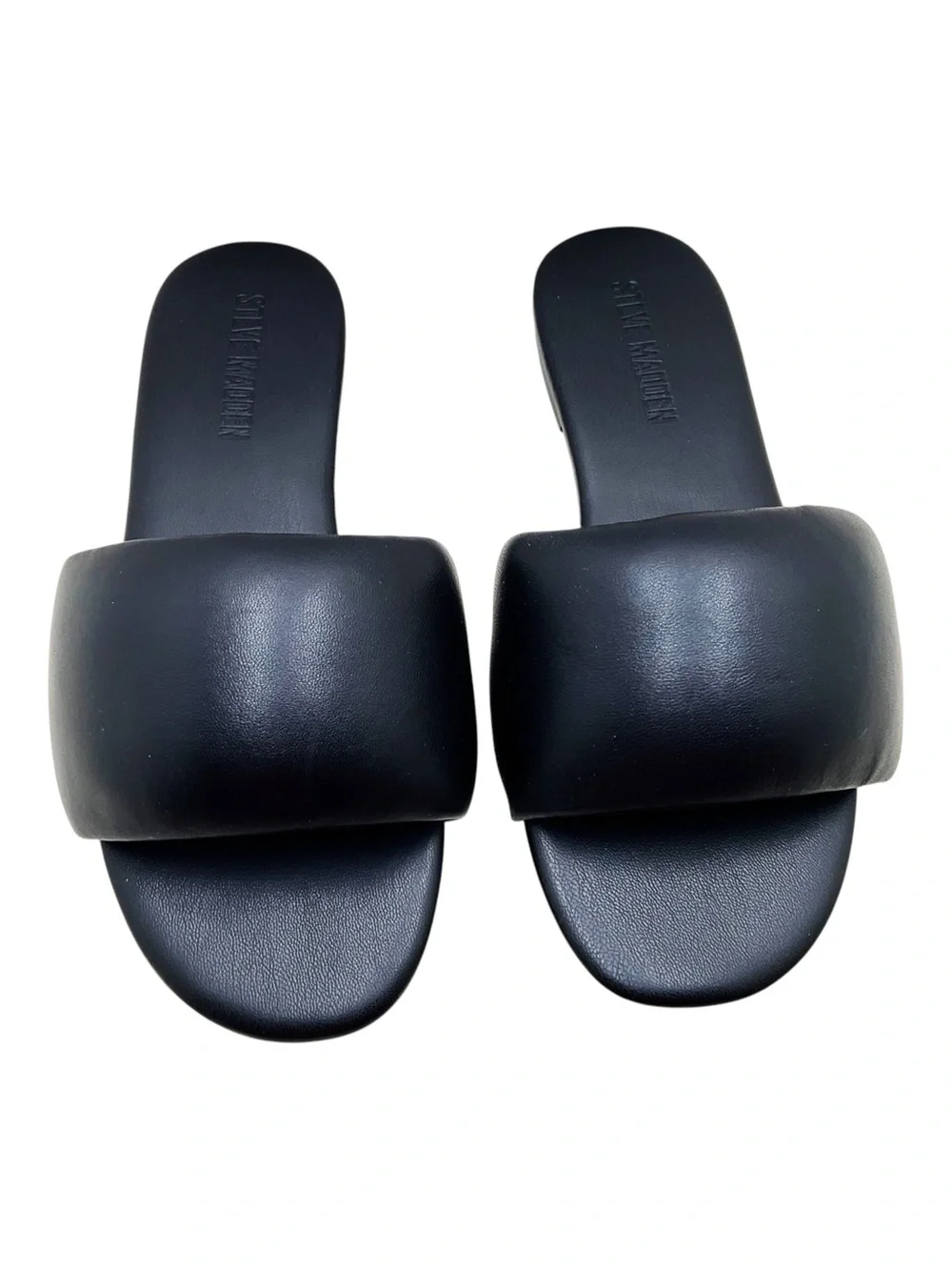 🆕{Steve Madden} Karter Puffy Leather Slide Sandals